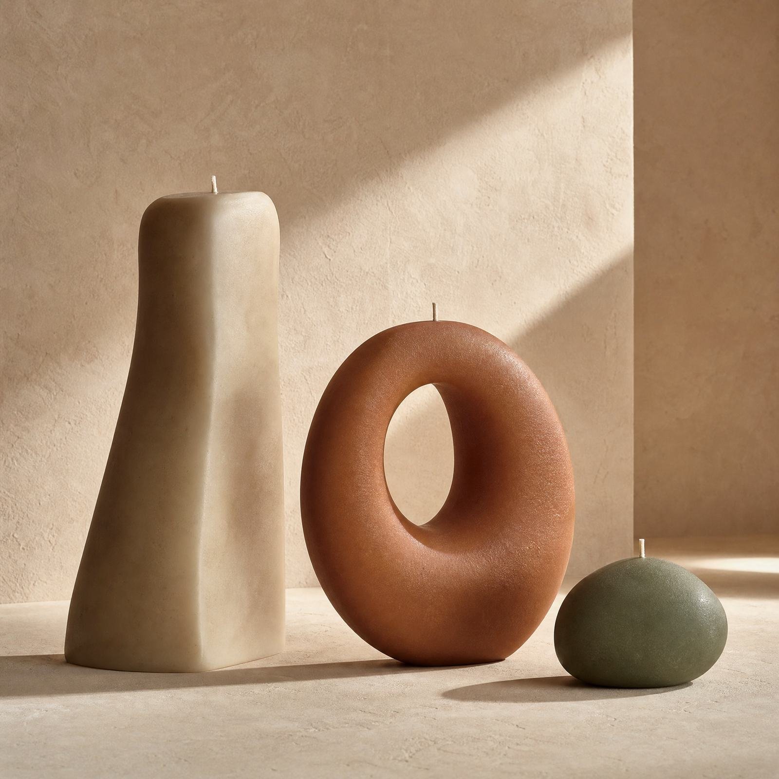 The Homey candle collection together in warm afternoon light